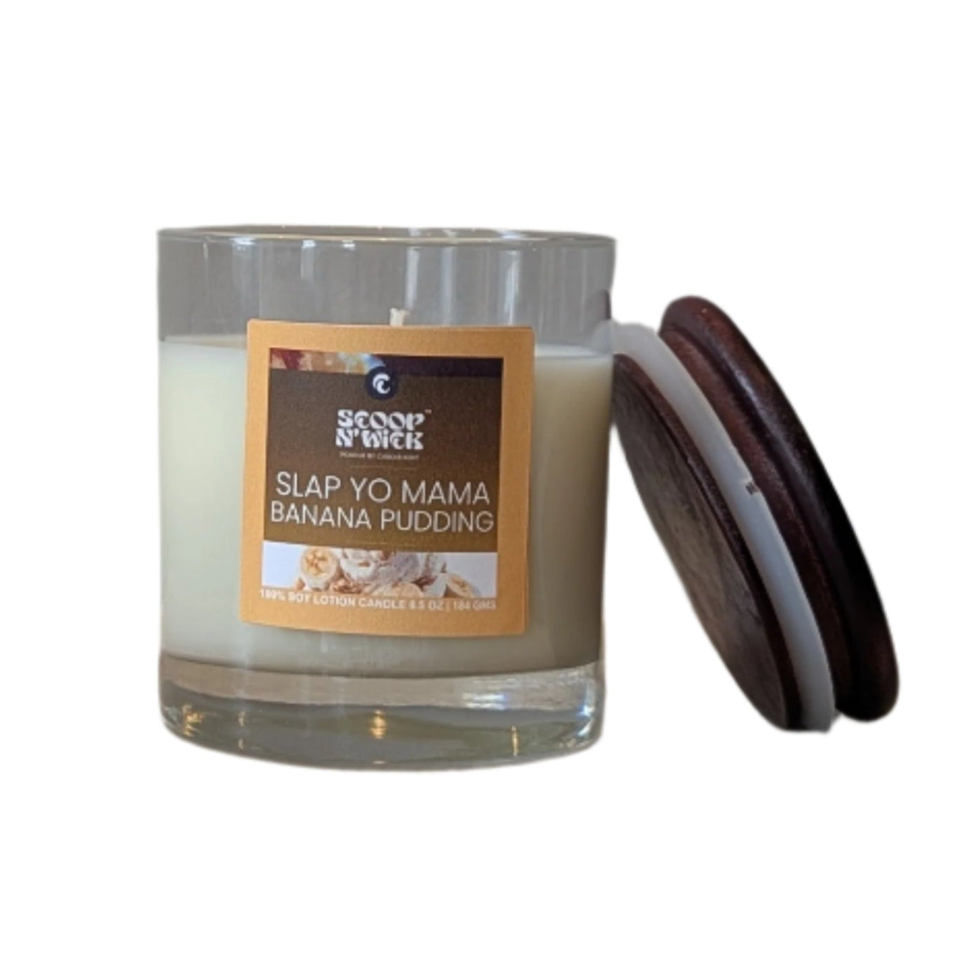 Scoop N Wick Banana Pudding Scented Candle - Soy Wax