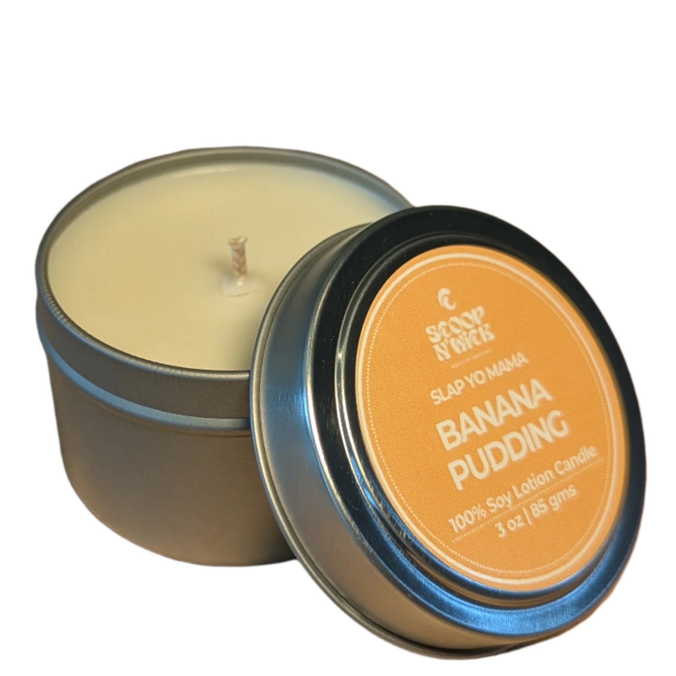 Scoop N Wick Banana Pudding Scented Candle - Soy Wax