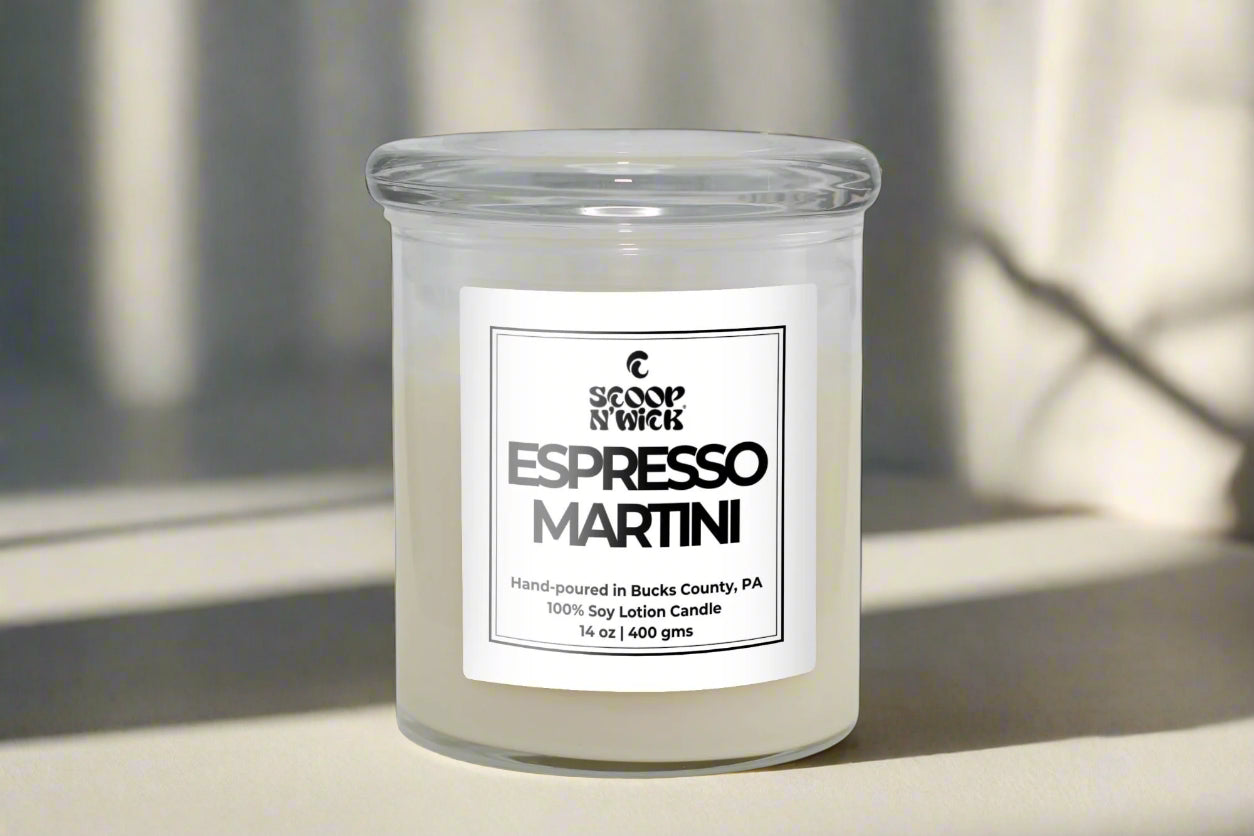 Scoop N Wick Espresso Martini Soy Candle - Hand-Poured Aroma