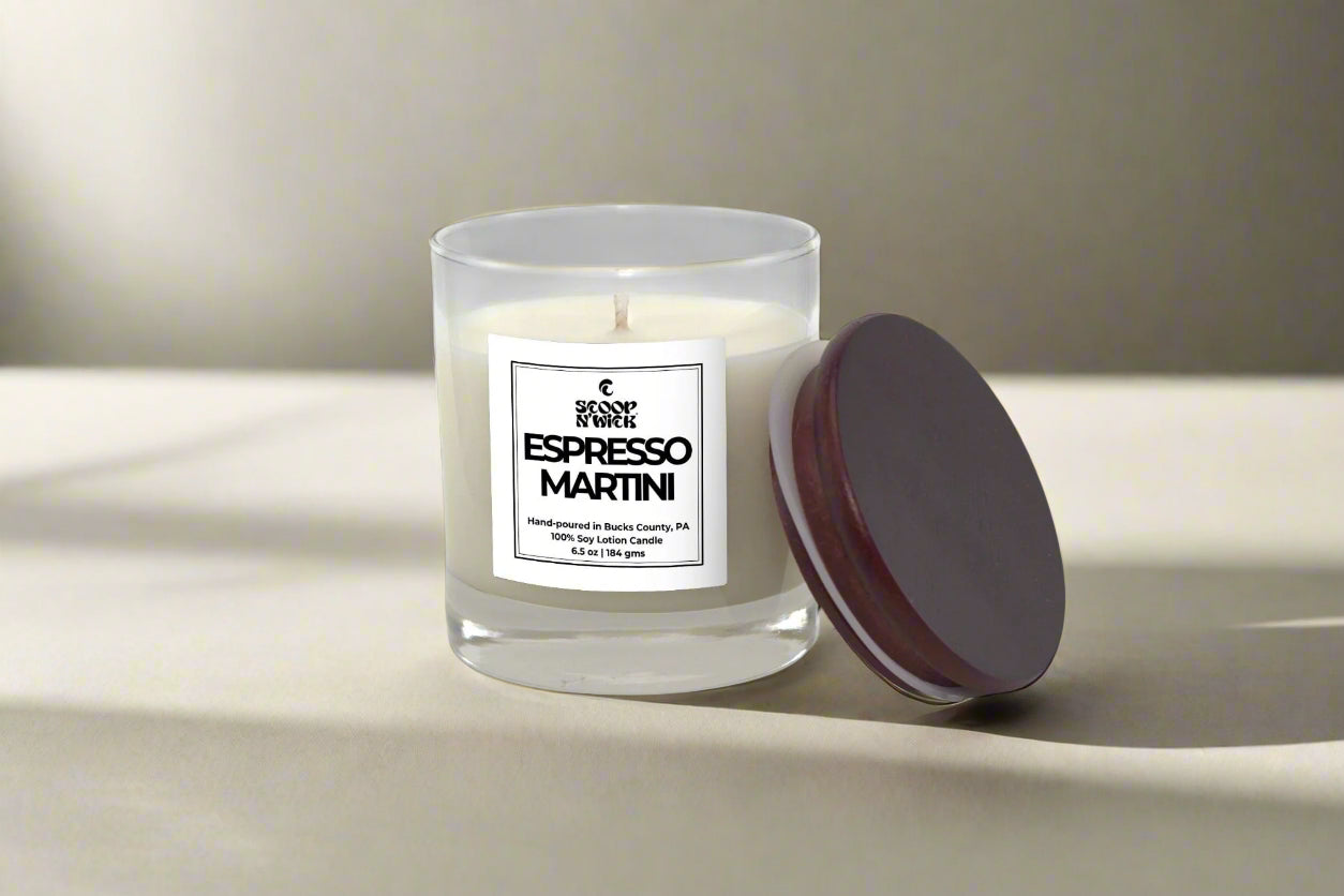 Scoop N Wick Espresso Martini Soy Candle - Hand-Poured Aroma